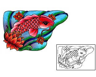 Flower Tattoo Marine Life tattoo | AAF-00326