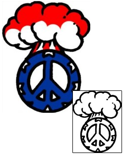 Peace Symbol Tattoo Miscellaneous tattoo | AAF-07016