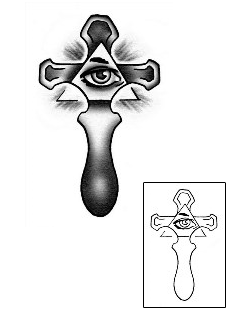 Cross Tattoo Religious & Spiritual tattoo | ANF-00113