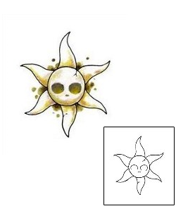 Sun Tattoo Astronomy tattoo | APF-00037