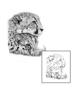 Cat Tattoo Animal tattoo | AUF-00078