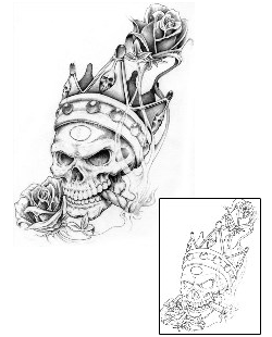 Crown Tattoo Smoking Skull King Tattoo