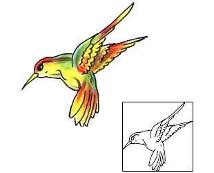 Hummingbird Tattoo For Women tattoo | BEF-00017
