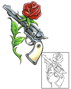 Gun Tattoo Plant Life tattoo | CCF-00435