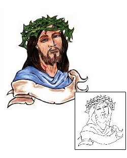 Jesus Tattoo Religious & Spiritual tattoo | CHF-00240
