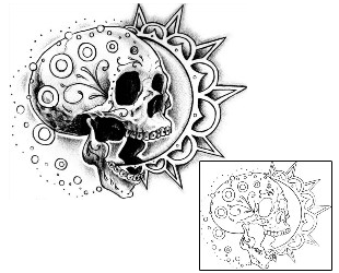 Horror Tattoo Astronomy tattoo | CXF-00115