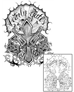 Gun Tattoo Religious & Spiritual tattoo | CZF-00031