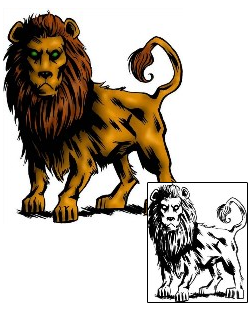 Lion Tattoo Animal tattoo | DXF-00051