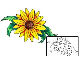 Daisy Tattoo Plant Life tattoo | FDF-00009