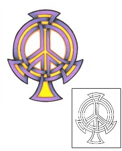 Peace Symbol Tattoo GJF-01485