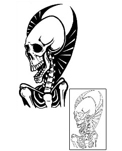 Black Ink Tattoo Horror tattoo | GSF-00639