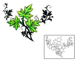 Plant Life Tattoo Leaf Trio Tattoo