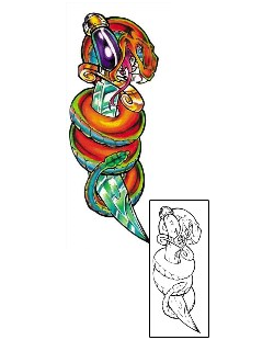 Snake Tattoo Horror tattoo | KGF-00050