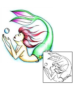 Mermaid Tattoo Mythology tattoo | KWF-00016