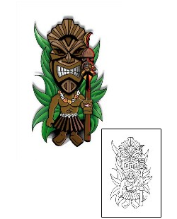 Mask Tattoo Religious & Spiritual tattoo | LLF-00034