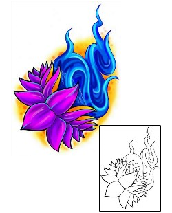 Lotus Tattoo Plant Life tattoo | M2F-00016