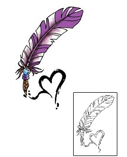 Feather Tattoo For Women tattoo | M5F-00039