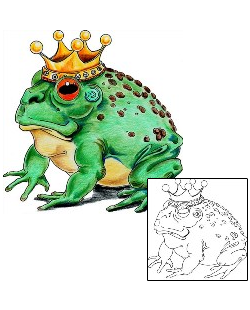Crown Tattoo Reptiles & Amphibians tattoo | MWF-00059