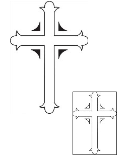 Cross Tattoo Religious & Spiritual tattoo | PEF-00148