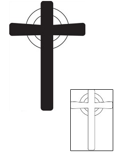 Cross Tattoo Religious & Spiritual tattoo | PEF-00156