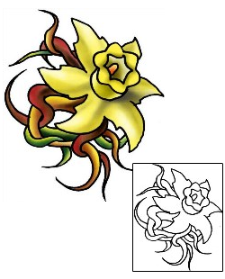 Daffodil Tattoo Plant Life tattoo | PLF-01999
