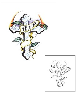 Rest In Peace Tattoo Religious & Spiritual tattoo | SCF-00111
