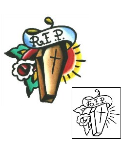 Rest In Peace Tattoo Horror tattoo | SSF-00083
