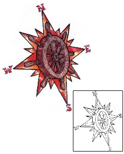 Compass Tattoo Patronage tattoo | TLF-00008