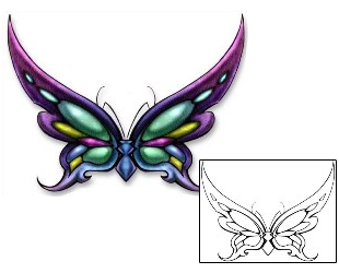 Butterfly Tattoo Insects tattoo | DBF-00326