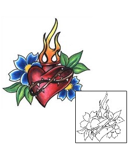 Heart Tattoo Religious & Spiritual tattoo | L1F-00126