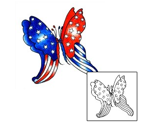 Patriotic Tattoo Insects tattoo | AAF-00558