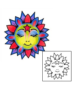 Sun Tattoo Astronomy tattoo | AAF-01409