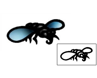 Fly Tattoo Specific Body Parts tattoo | AAF-06061