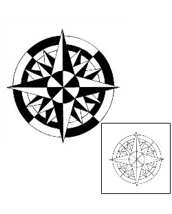 Compass Tattoo Astronomy tattoo | ABF-00057
