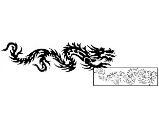 Dragon Tattoo Specific Body Parts tattoo | ANF-01967