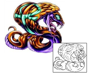 Ethnic Tattoo Anubis Snake Tattoo