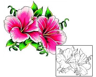 Hibiscus Tattoo Plant Life tattoo | C2F-00071