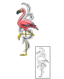 Picture of Fancy Flamingo Tattoo