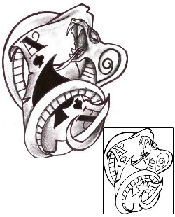 Card Tattoo Horror tattoo | CHF-00498