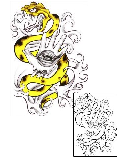 Snake Tattoo Specific Body Parts tattoo | CHF-00500