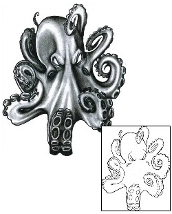 Sea Creature Tattoo Horror tattoo | CHF-00653