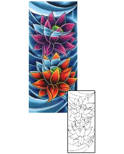 Lotus Tattoo Plant Life tattoo | CKF-00067