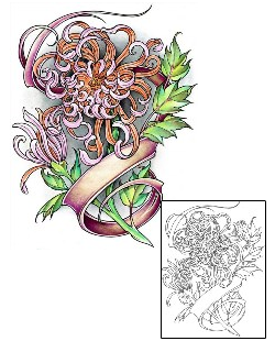 Chrysanthemum Tattoo DFF-01484