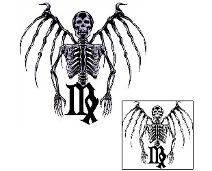 Skeleton Tattoo Horror tattoo | DXF-00103