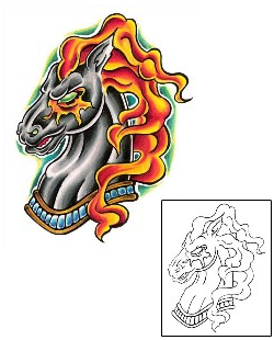 Horse Tattoo Miscellaneous tattoo | E1F-00021