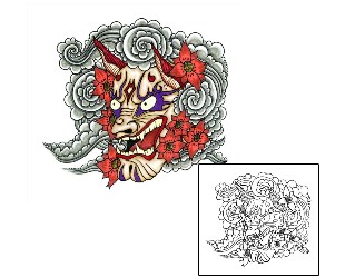 Devil - Demon Tattoo Horror tattoo | EQF-00013