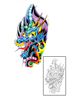 Dragon Tattoo Mythology tattoo | G1F-01002