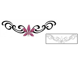 Orchid Tattoo For Women tattoo | GSF-00453