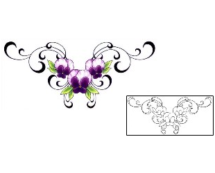 Pansy Tattoo For Women tattoo | GSF-00482