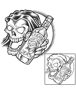 Skeleton Tattoo Horror tattoo | GUF-00021